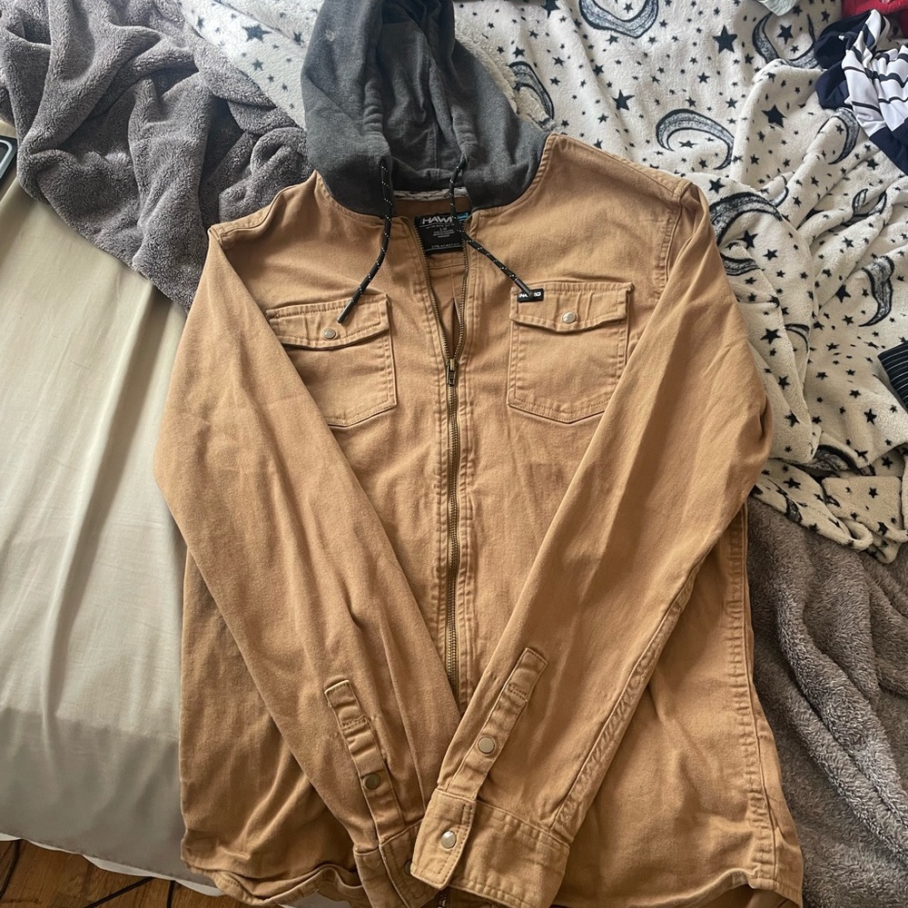 Tony Hawk Men's Tan Shirt Jacket
